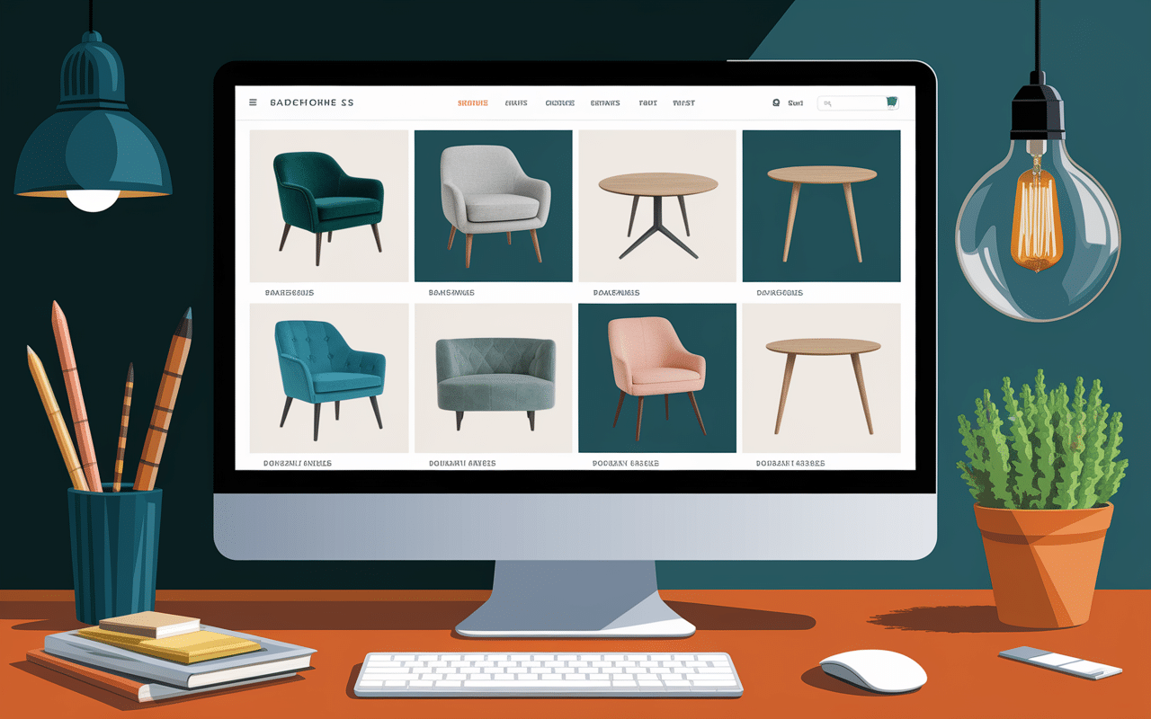 Plateforme vente en ligne design