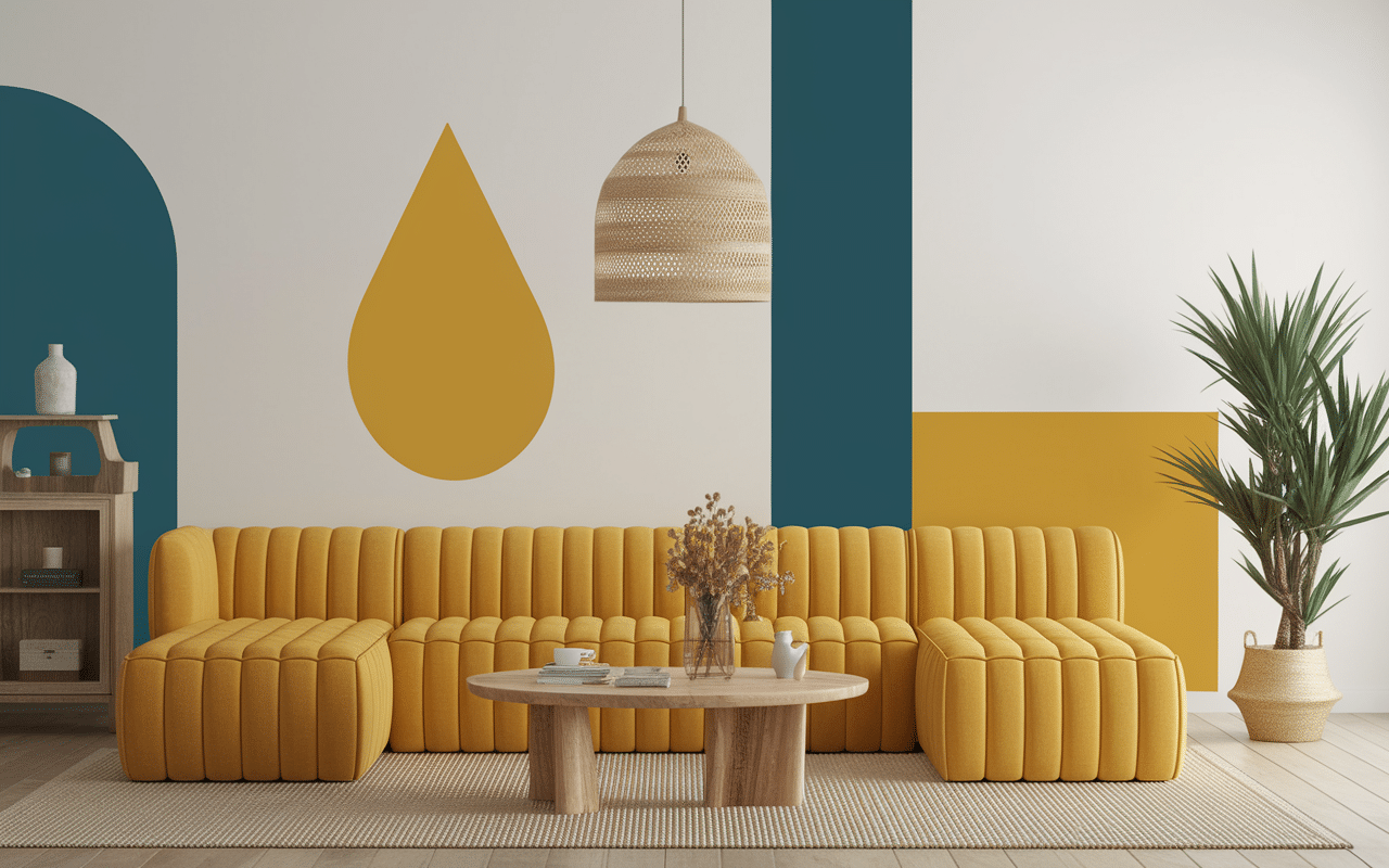 Modern interior inspired by Tatin art