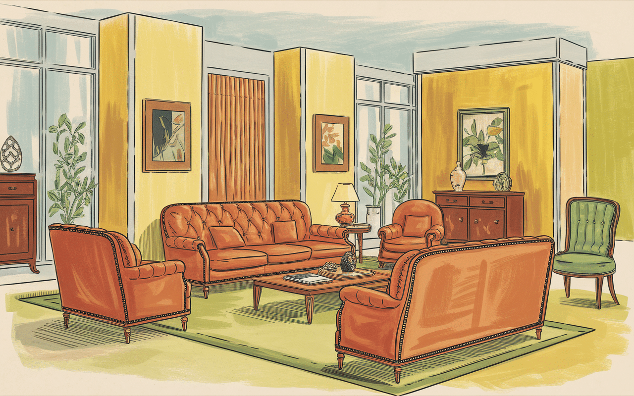 Showroom vintage Maison Ethier années 60
