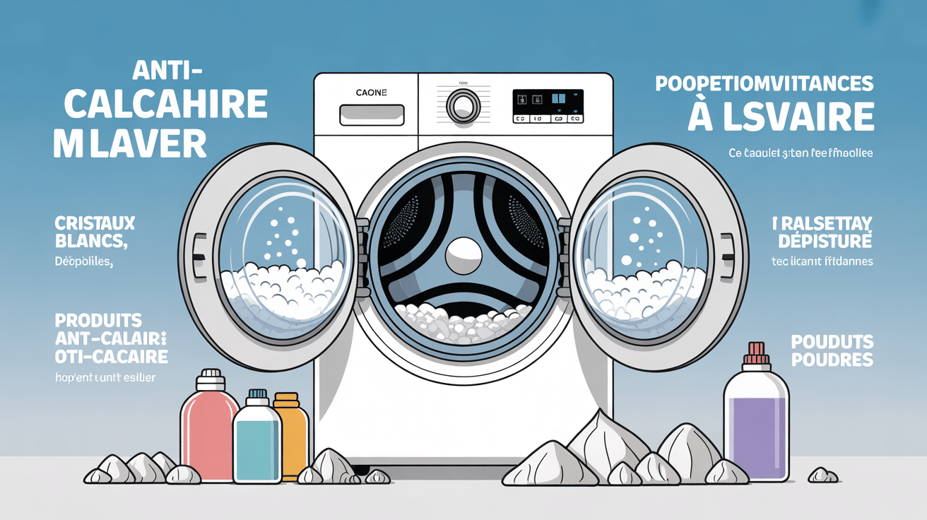 Machine à laver et produits anti calcaire où mettre anti calcaire machine à laver