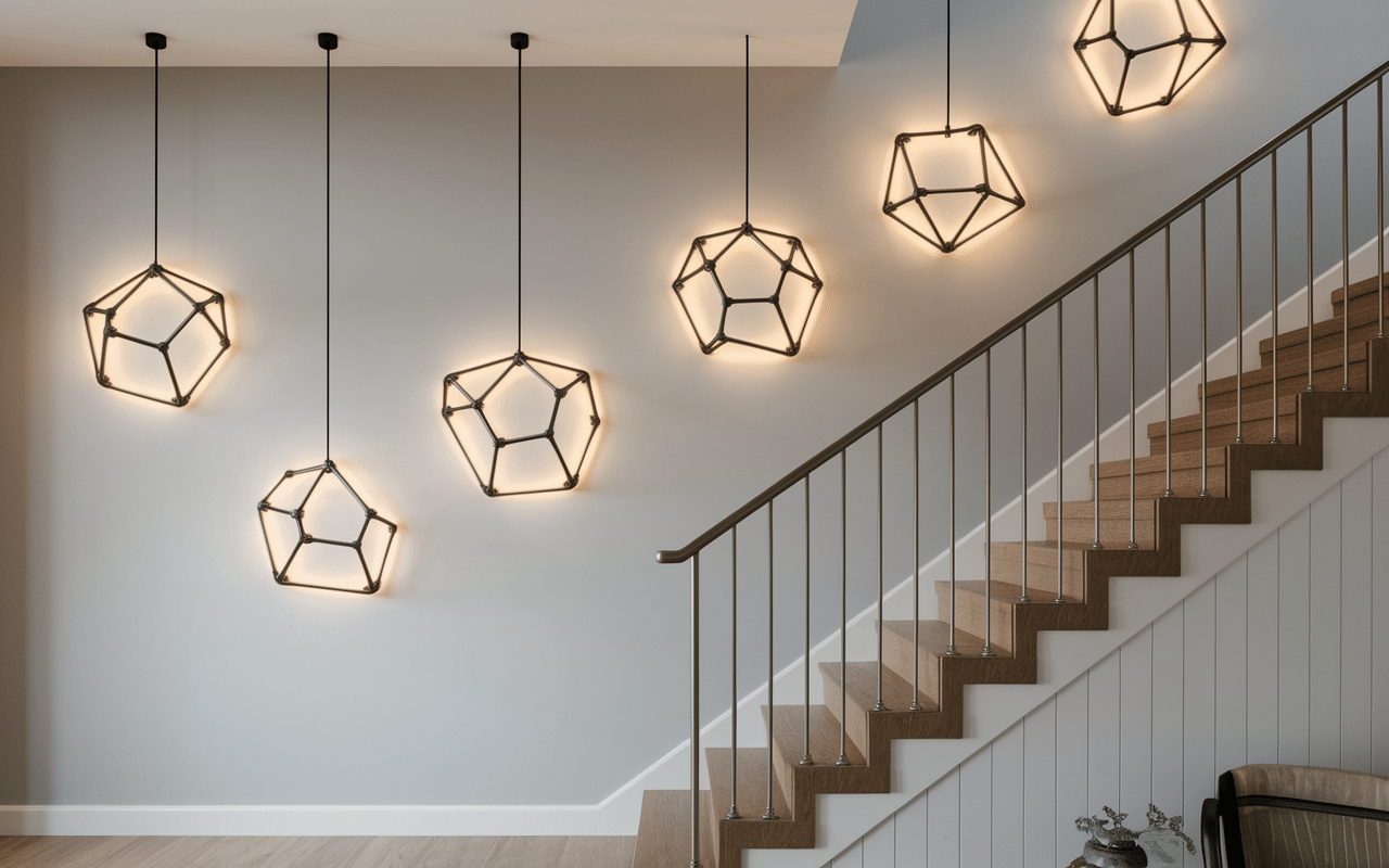 applique mural pour escalier moderne et industriel