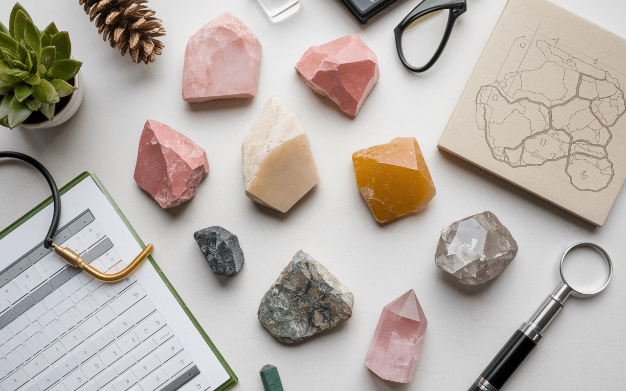 Échantillons grès des Vosges et quartz