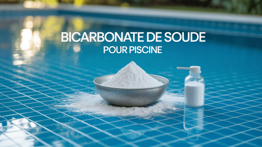 Piscine et bicarbonate de soude bocal poudre cristaline