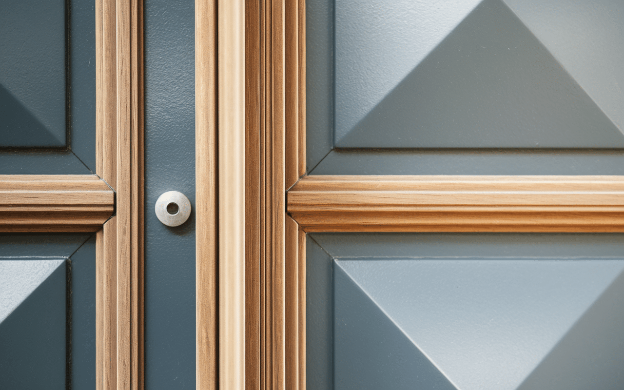 schema materiaux porte acoustique 100 db