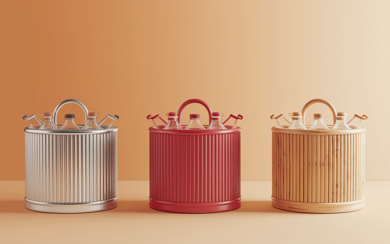 Range bouteilles pour frigo différents matériaux comparés