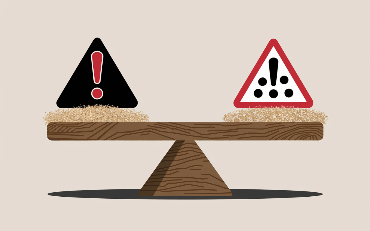 Tapis diatomite danger illustration balance points clés