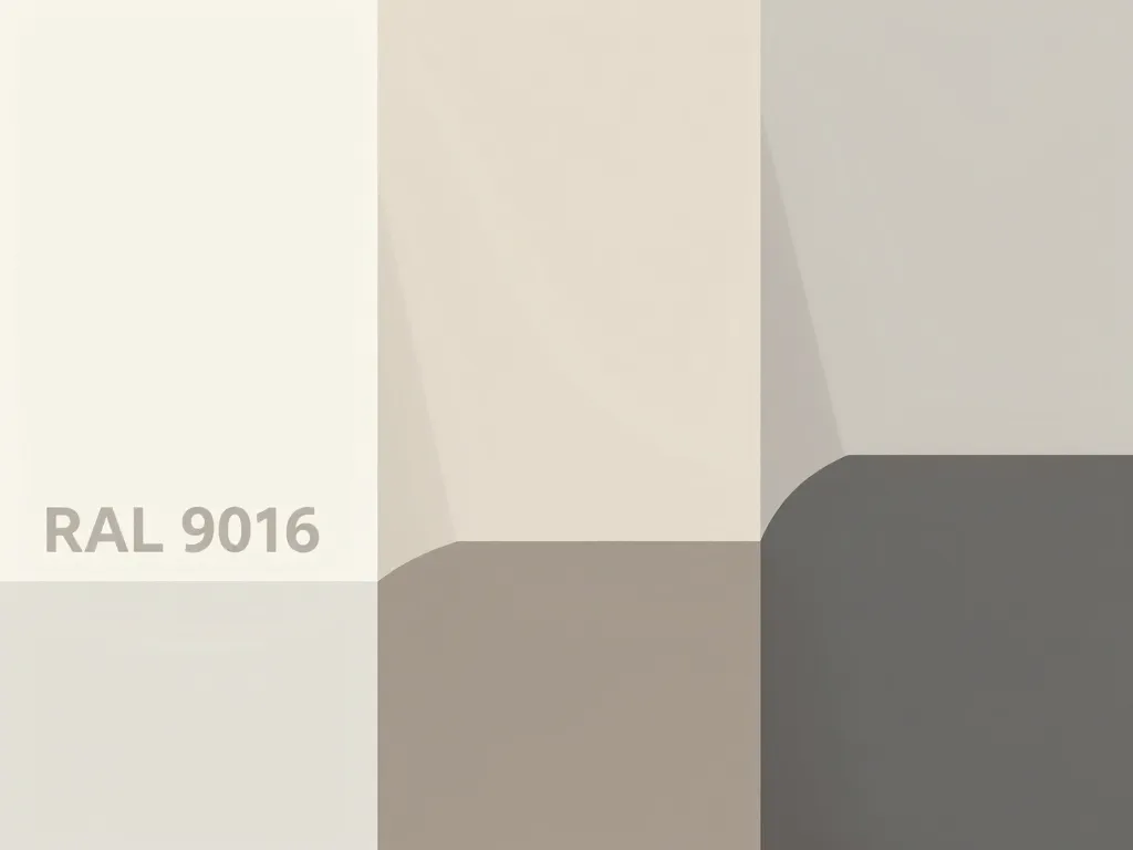 diagramme associations couleurs 9016 ral
