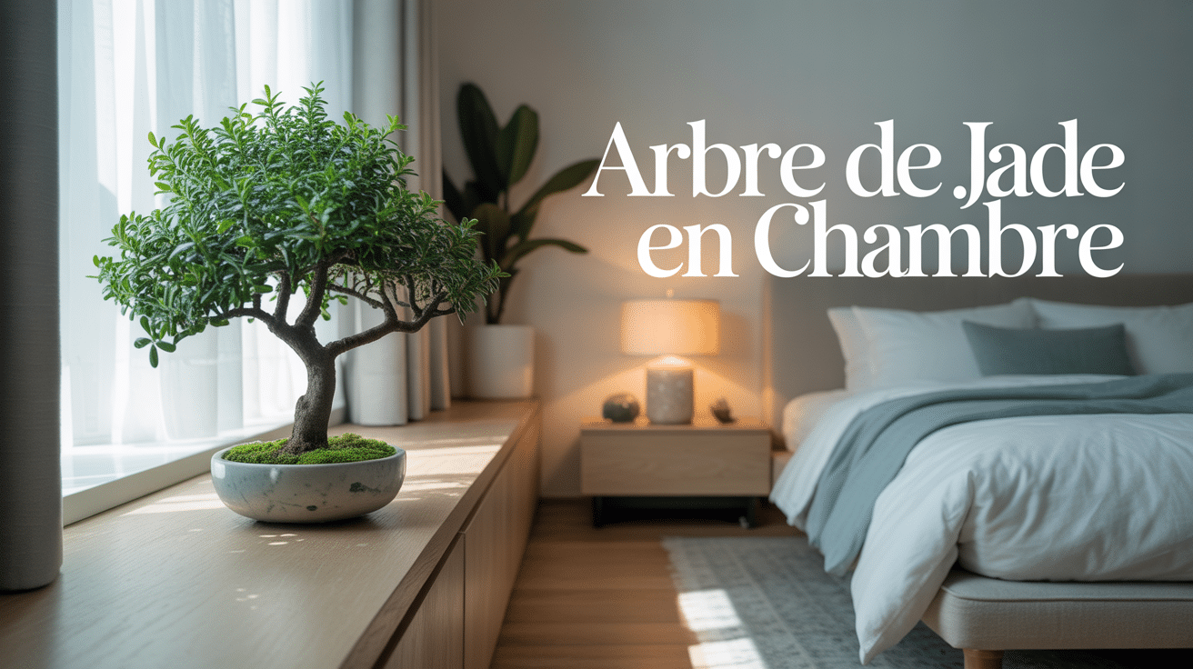 Arbre de jade dans une chambre ambiance zen