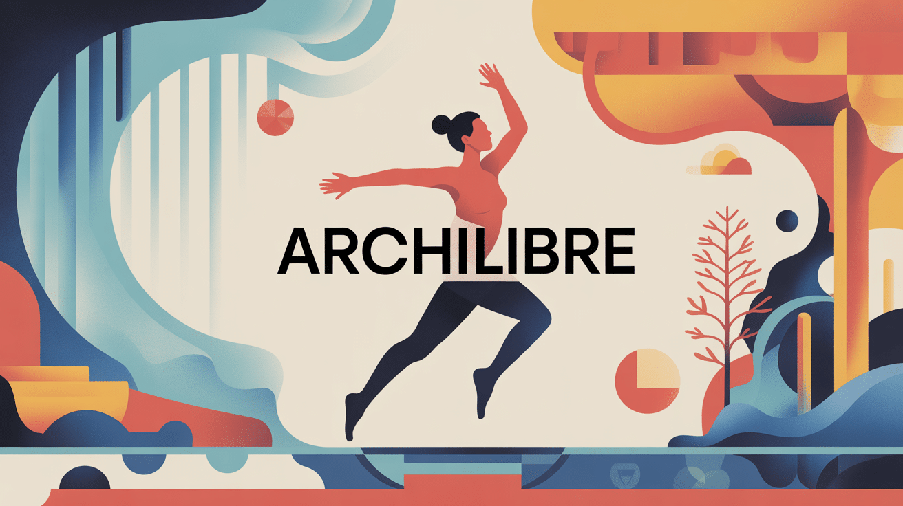 Illustration archilibre liant équilibre corps et espace