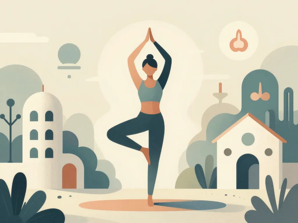 Illustration archilibre bien-être posture et espace