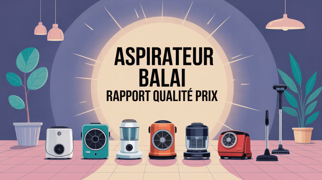 aspirateur balai meilleur rapport qualité prix illustration