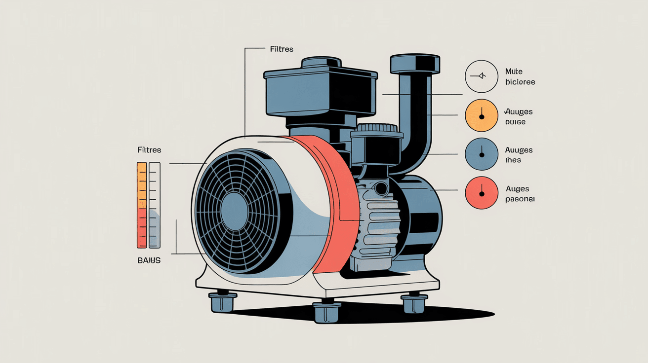 schéma technique exceline aspirateur filtration moteur
