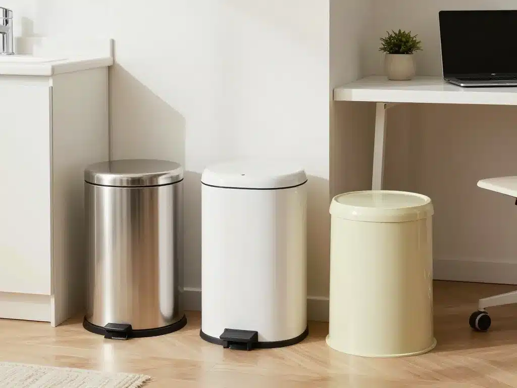 poubelle design styles et placements dans maison