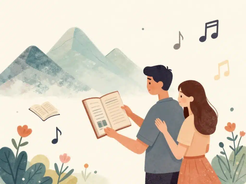 illustration couple choix thème pour le mariage personnalisé