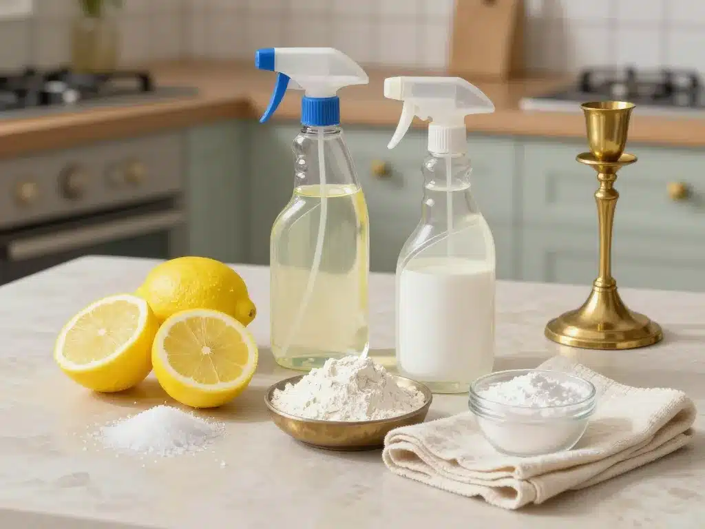 comment nettoyer du laiton citron vinaigre bicarbonate