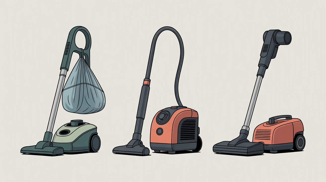 trois exceline aspirateur types comparaison