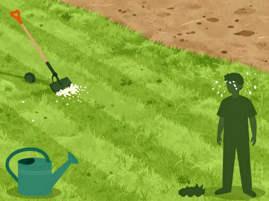 gazon anglais inconvénients illustration entretien difficile pelouse