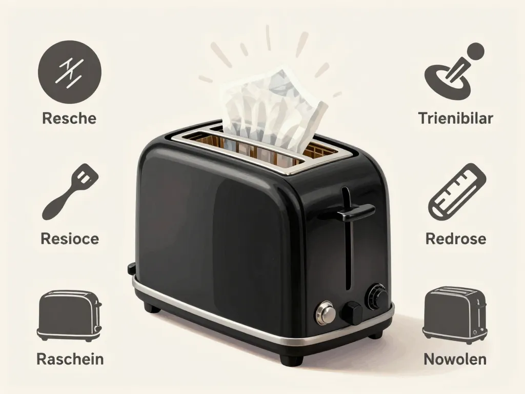 grille pain noir avec matériaux solides et entretien facile