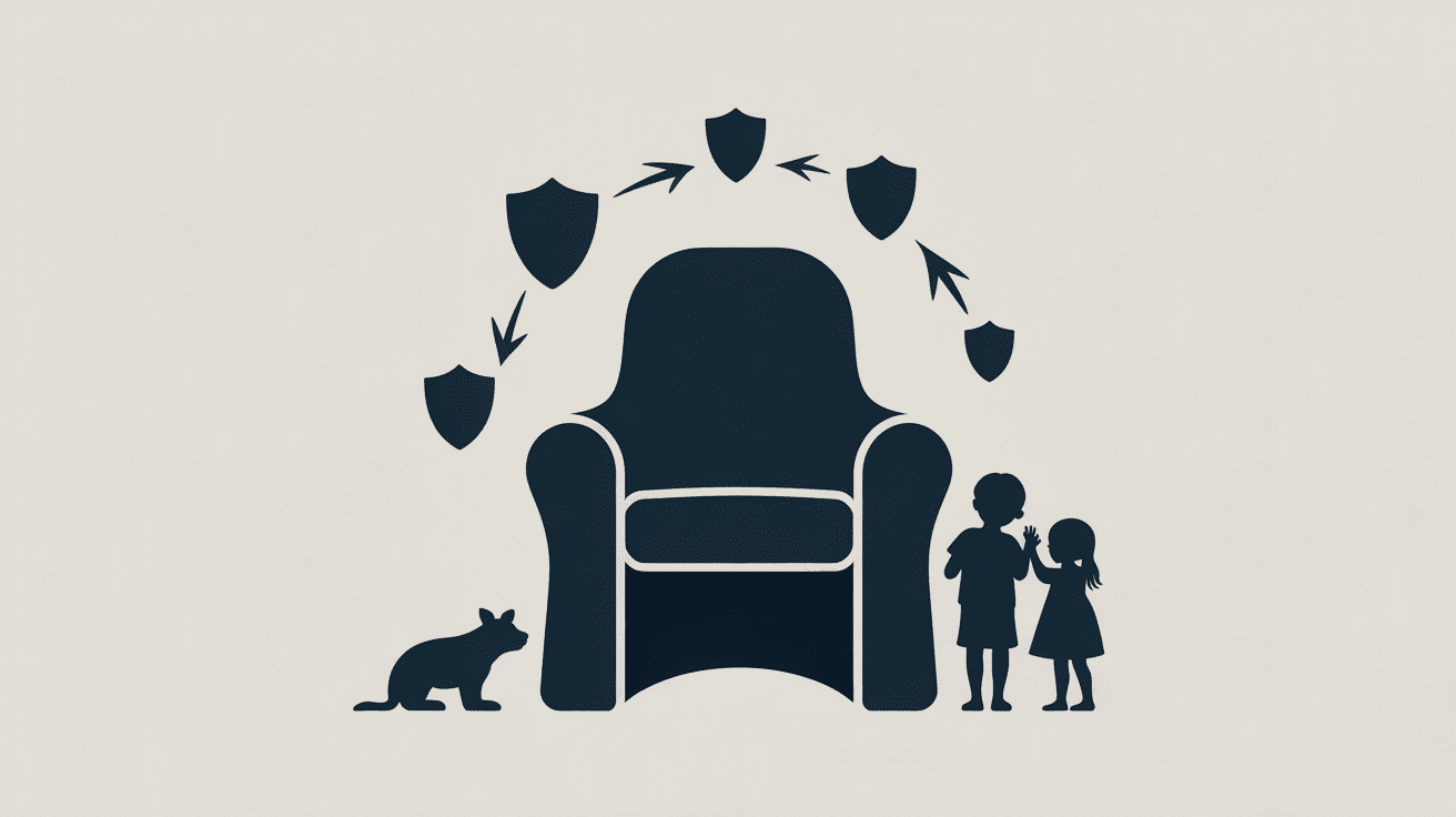 Fauteuil crapaud housse protection famille