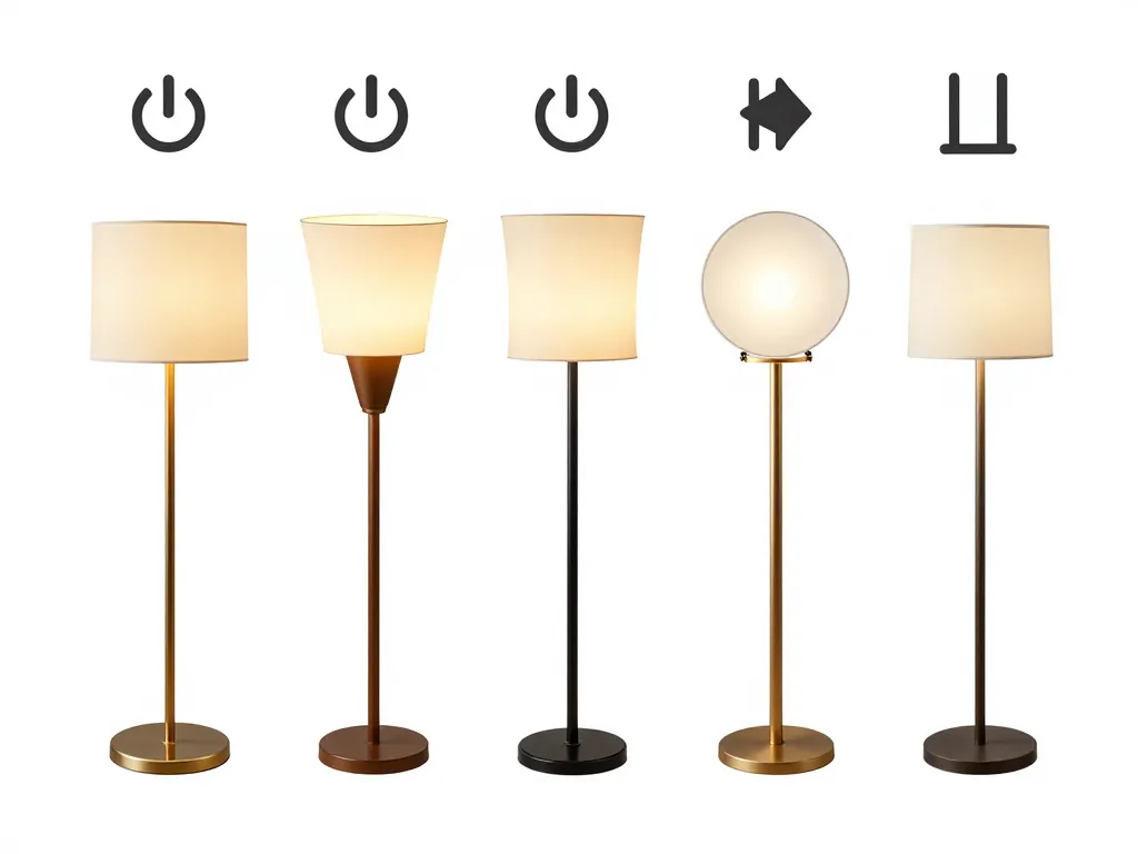 lampe halogène sur pied différents modèles comparaison visuelle