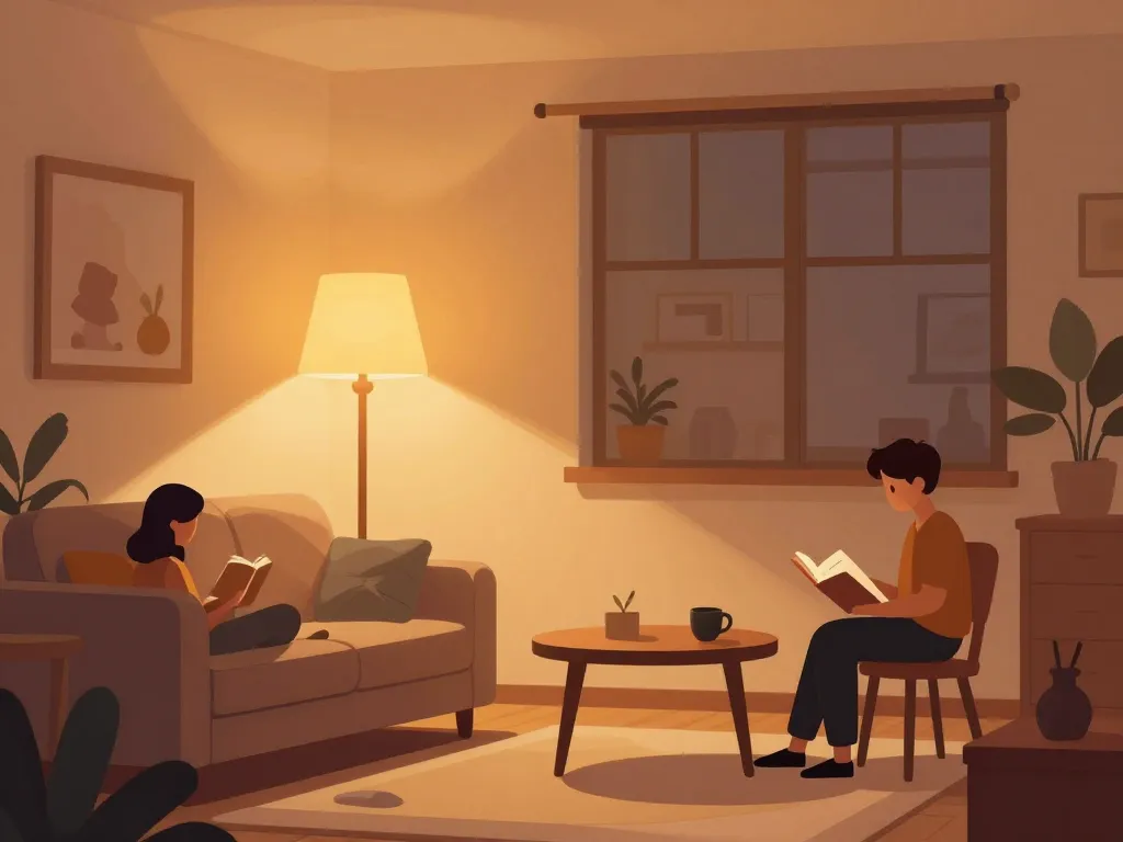 lampe halogène sur pied fonctionnelle dans salon cosy