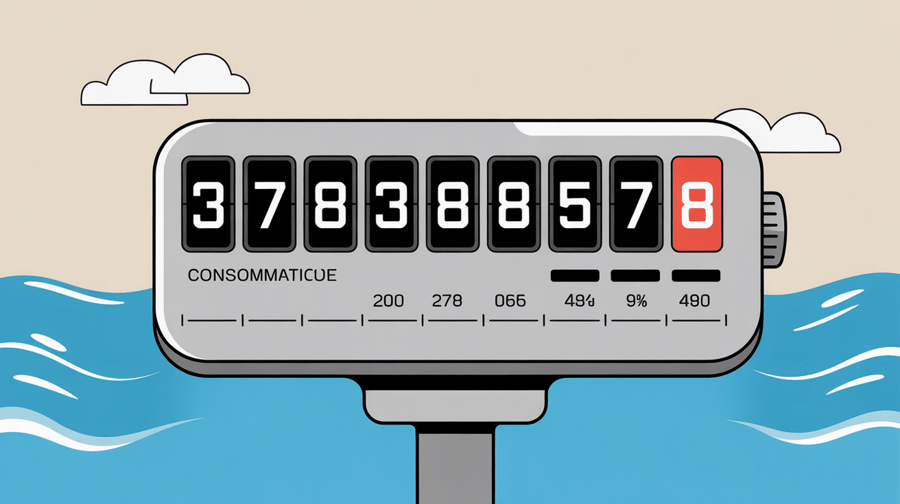 compteur affichage chiffres comment lire un compteur d'eau à 8 chiffres