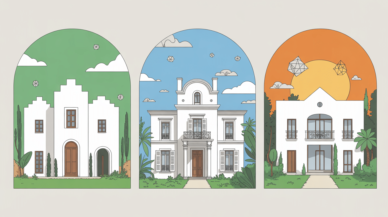evolution des maisons blanches en architecture