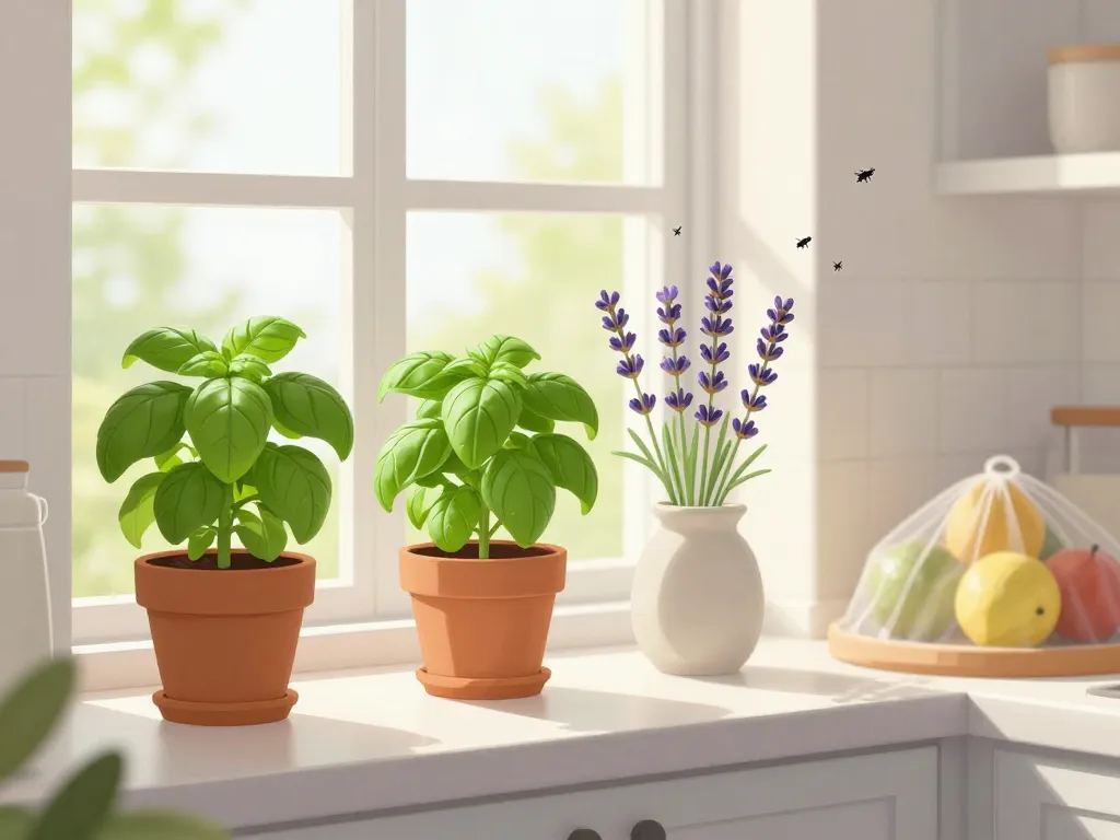 mouche à la maison plantes répulsives