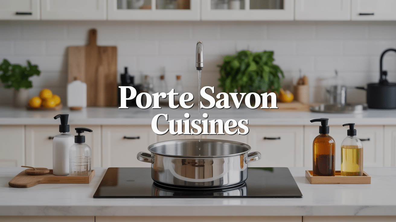 porte savon cuisine moderne plusieurs styles autour evier