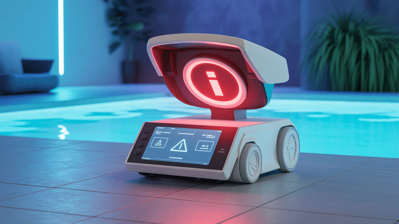 Voyant i clignote robot piscine Zodiac contrôle