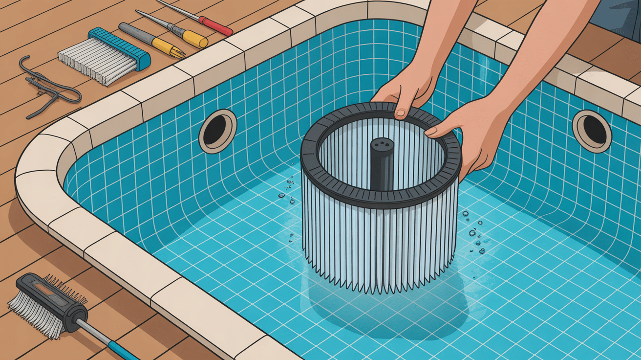 Robot piscine Zodiac voyant i clignote filtre entretien