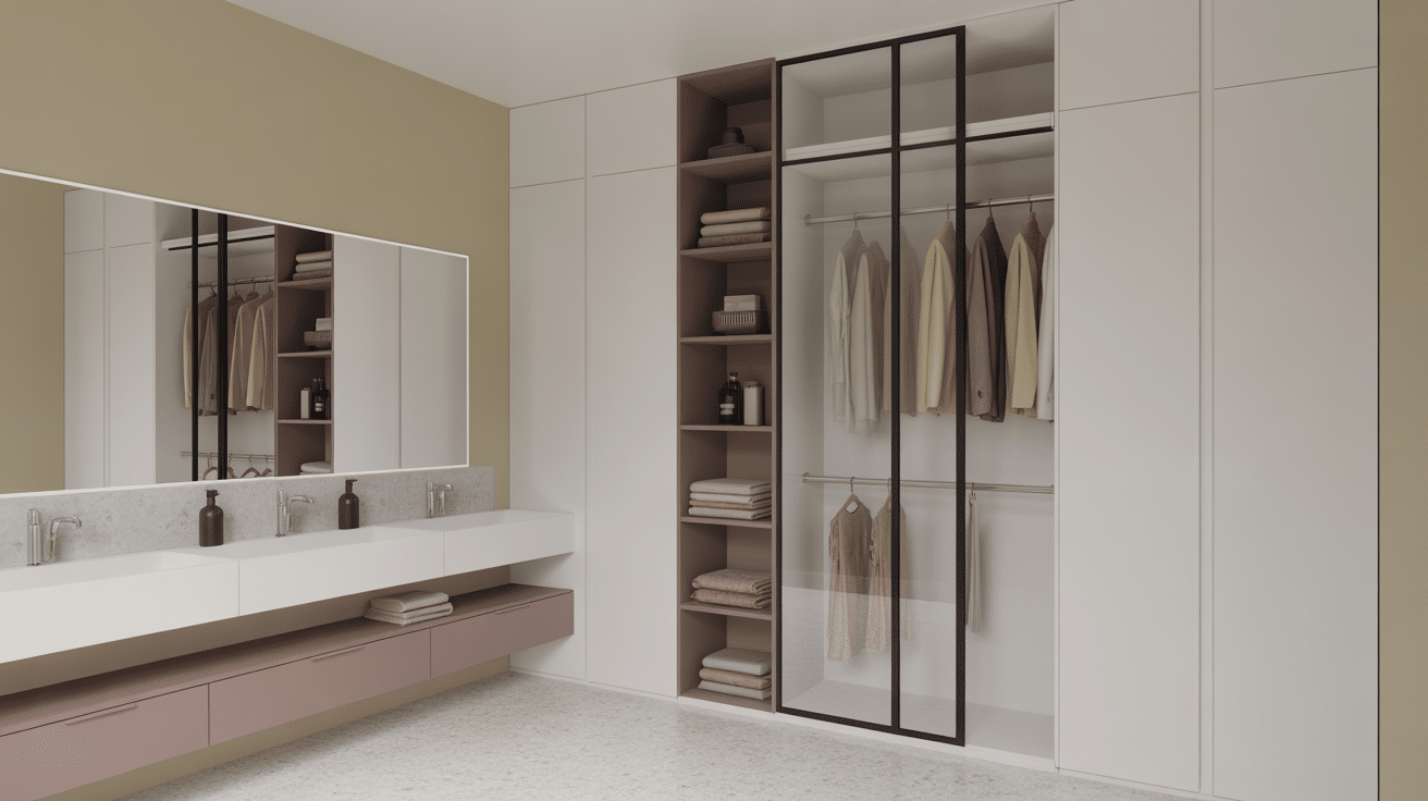 Mobilier sur-mesure salle de bain dressing optimisé