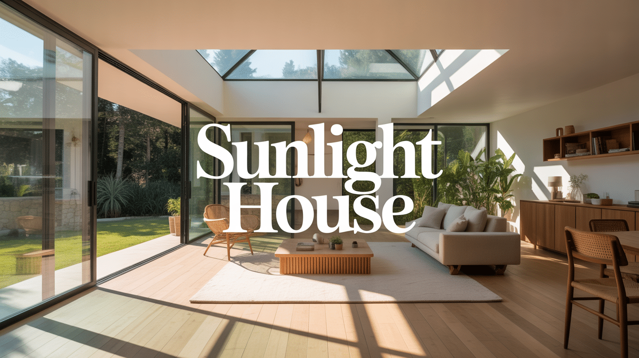 sunlight houses moderne grandes baies vitrées intérieur lumineux