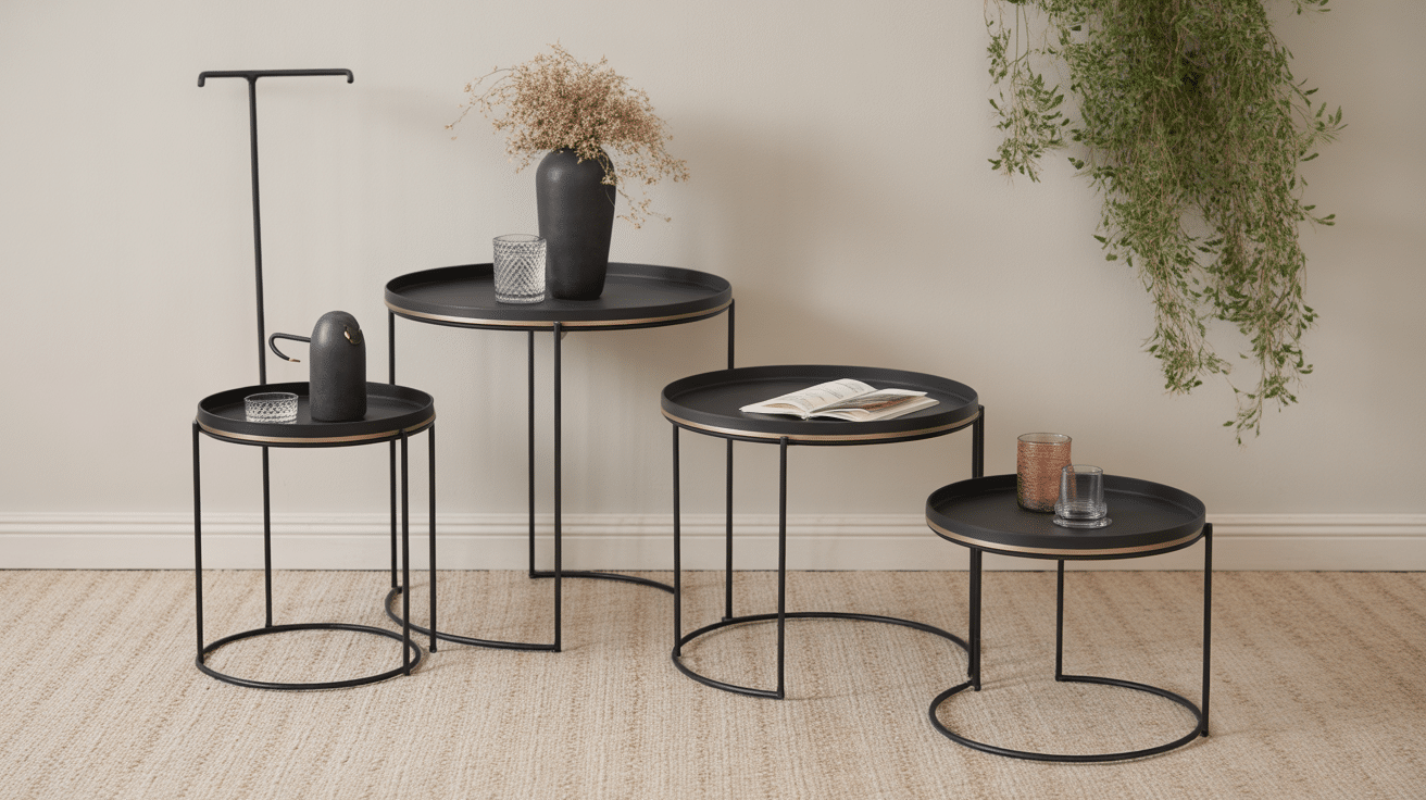 table d appoint metal différents modèles critères choix