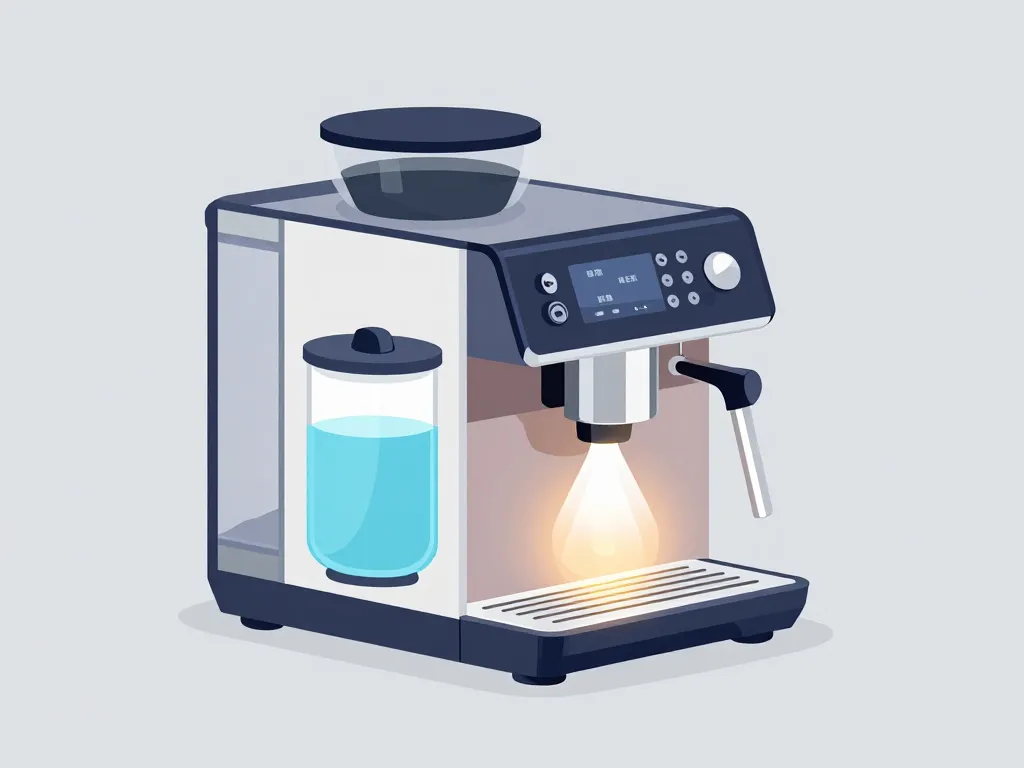 diagramme composants machine a cafe encastrable moderne