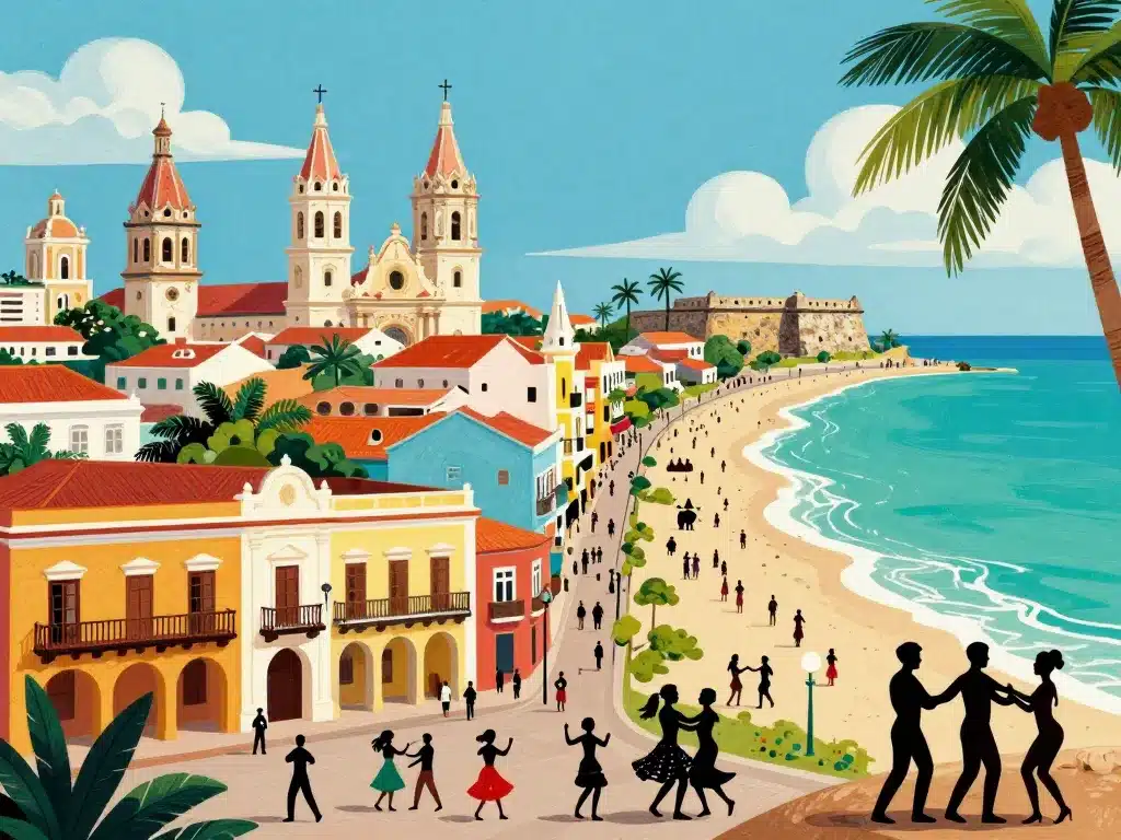 cartagena colombia patrimoine architecture plages caribéennes
