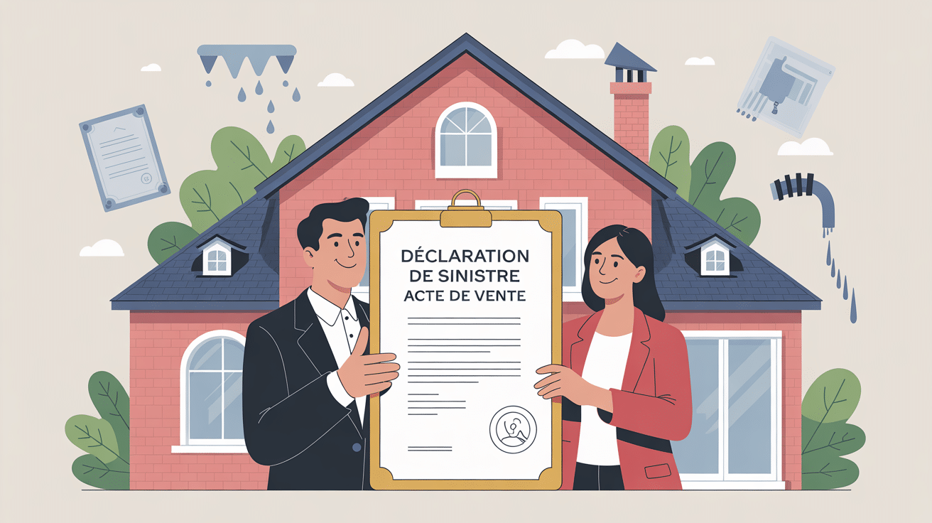 déclaration sinistre acte de vente avec notaire vendeur acheteur
