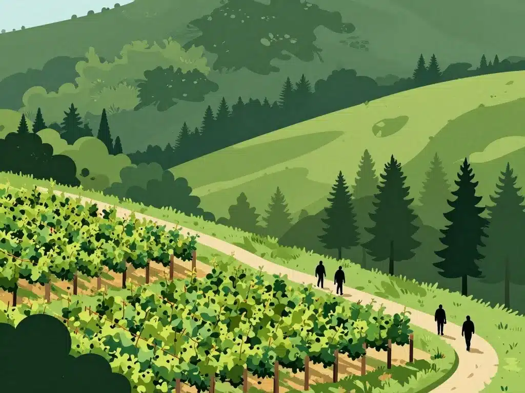Sentiers de randonnée à Gueberschwihr entre vignoble et forêt