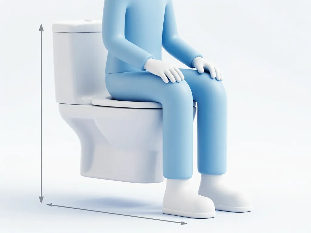 Diagramme confort hauteur WC suspendu