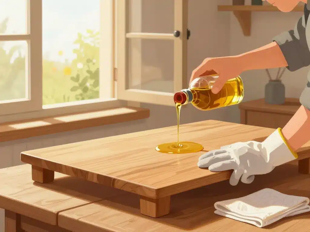 huile de lin bois danger gestes sécurité application