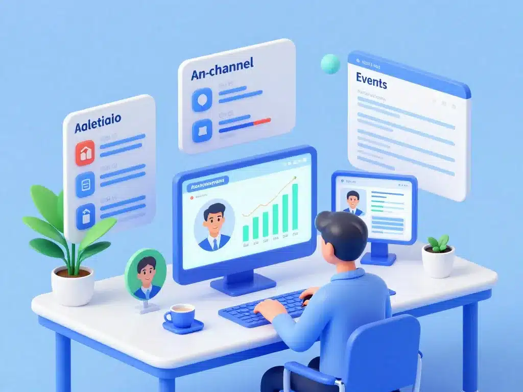 Scène fonctionnalités lybox immo productivité agence