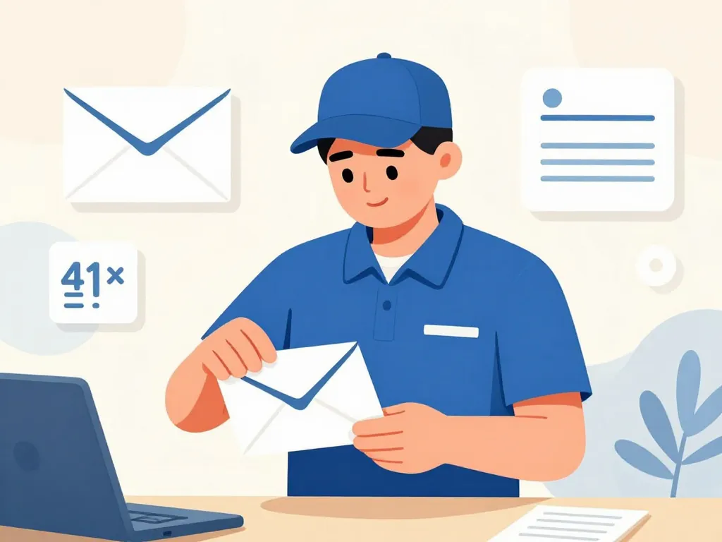 Illustration des normes postales pour le libellé de l'adresse