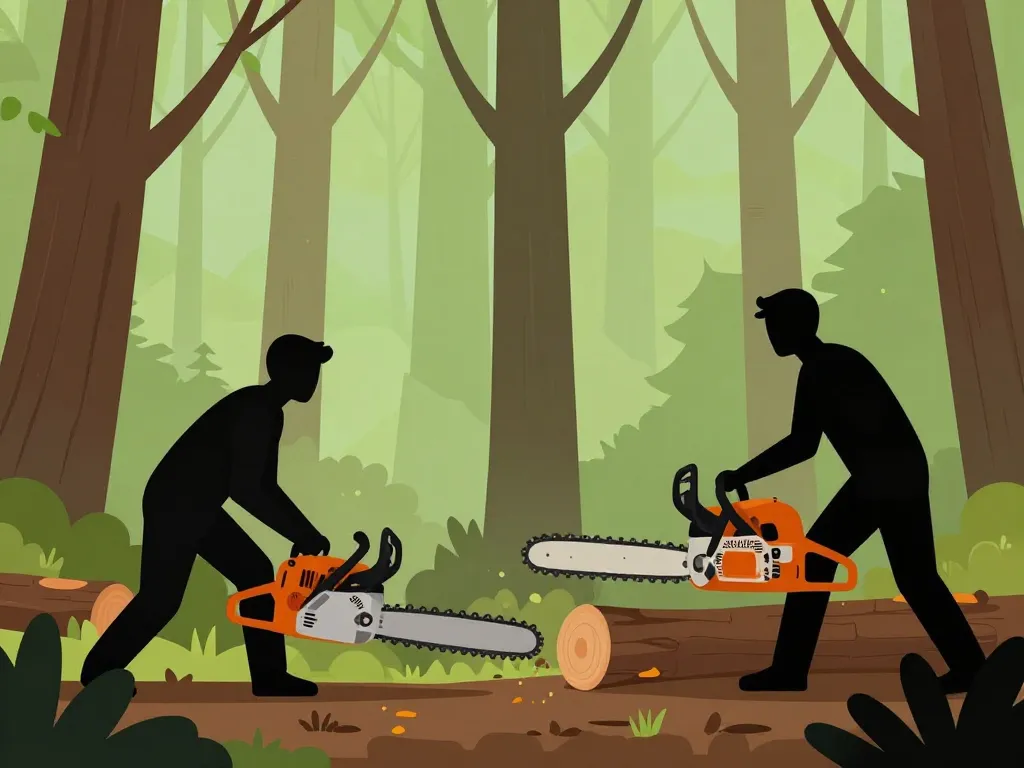 pourquoi les tronçonneuse ont été inventé pour l’abattage des arbres en forêt