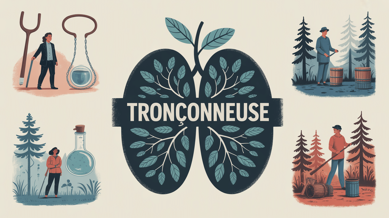 illustration pourquoi les tronçonneuse ont été inventé medical et forestier