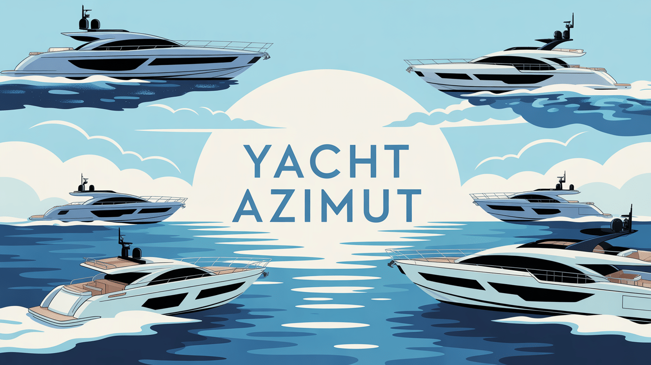 yacht azimut sur mer, luxe et prestige
