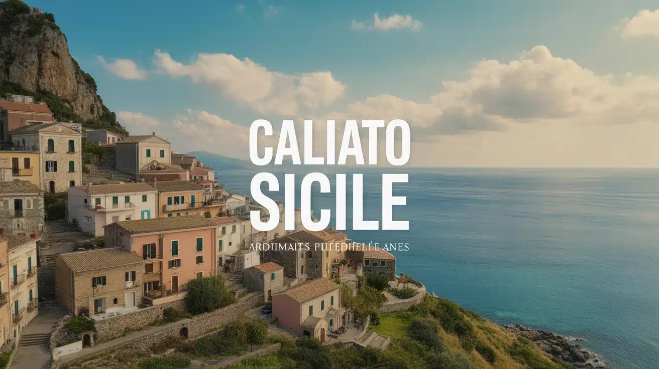 Village sicilien Caliato Sicile entre mer et montagne