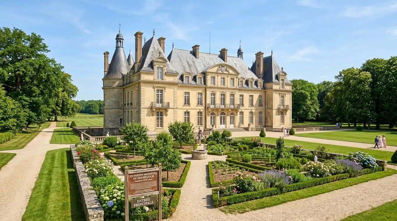 Vue extérieure du Château de Montaubois à Signy-l’Abbaye