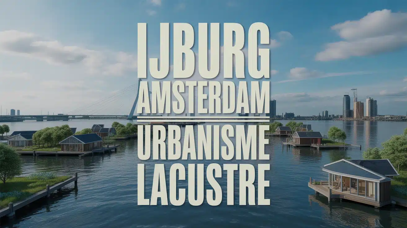Illustration archipel urbain lacustre IJburg Amsterdam