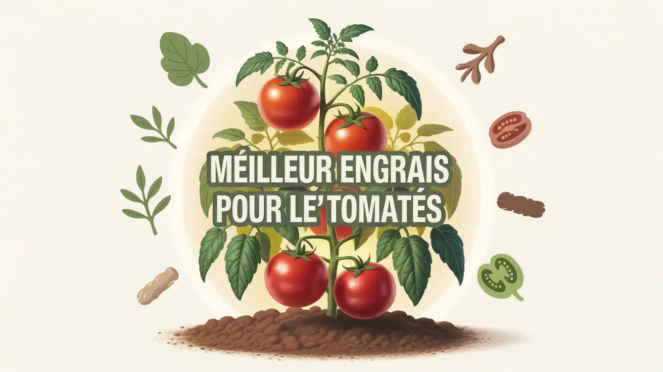 plante de tomate saine avec meilleur engrais pour les tomates