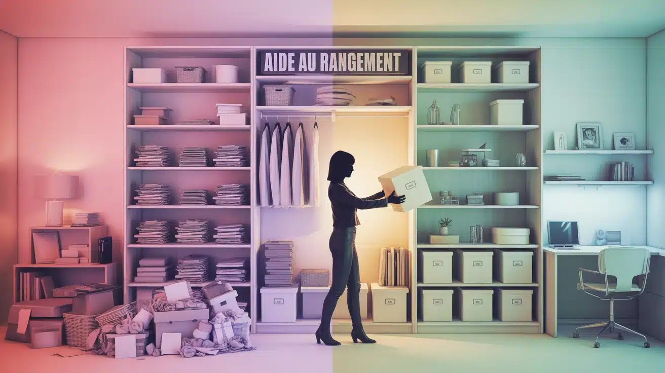 aide rangement maison intérieur avant après